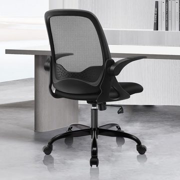 KERDOM Bürostuhl (Bürostuhl ergonomisch: Schreibtischstuhl mit verstellbarem Sitz), Bürostuhl, Ergonomischer Schreibtischstuhl mit klappbarer Armlehnen