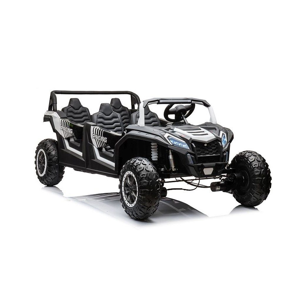 LEAN TOYS Elektro-Kinderauto Kinderbuggy Allradfahrzeug Akkufahrzeug, Belastbarkeit 100.0 kg, (1-tlg), Allradantrieb 4x4, 24 V, 4 Sitze, LED-Scheinwerfer