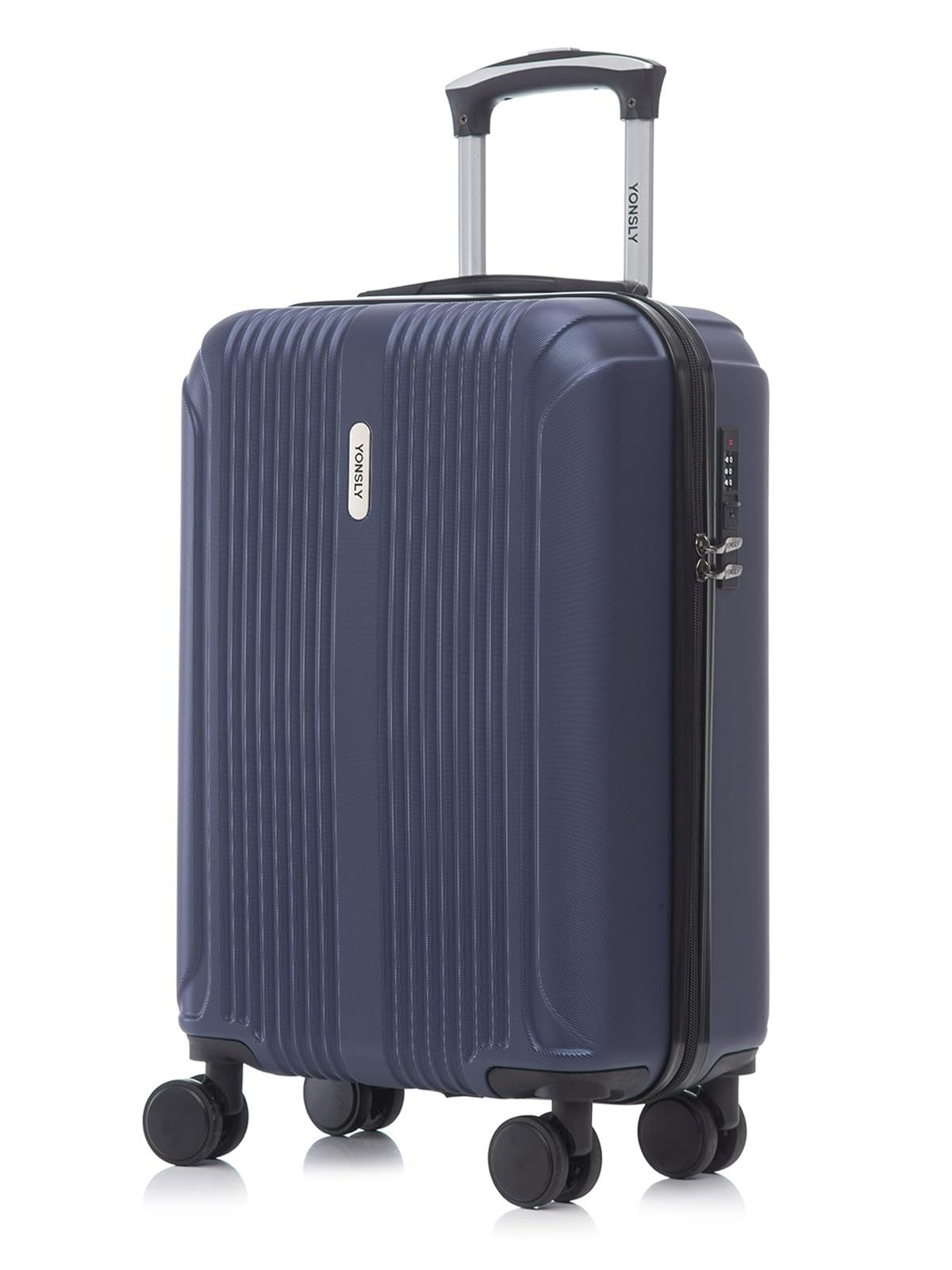 YONSLY Koffer Hartschalenreisekoffer Trolley mit Zahlenschloss, Rollkoffer, 4 Rollen, Wasserabweisend Stoßfest Robust