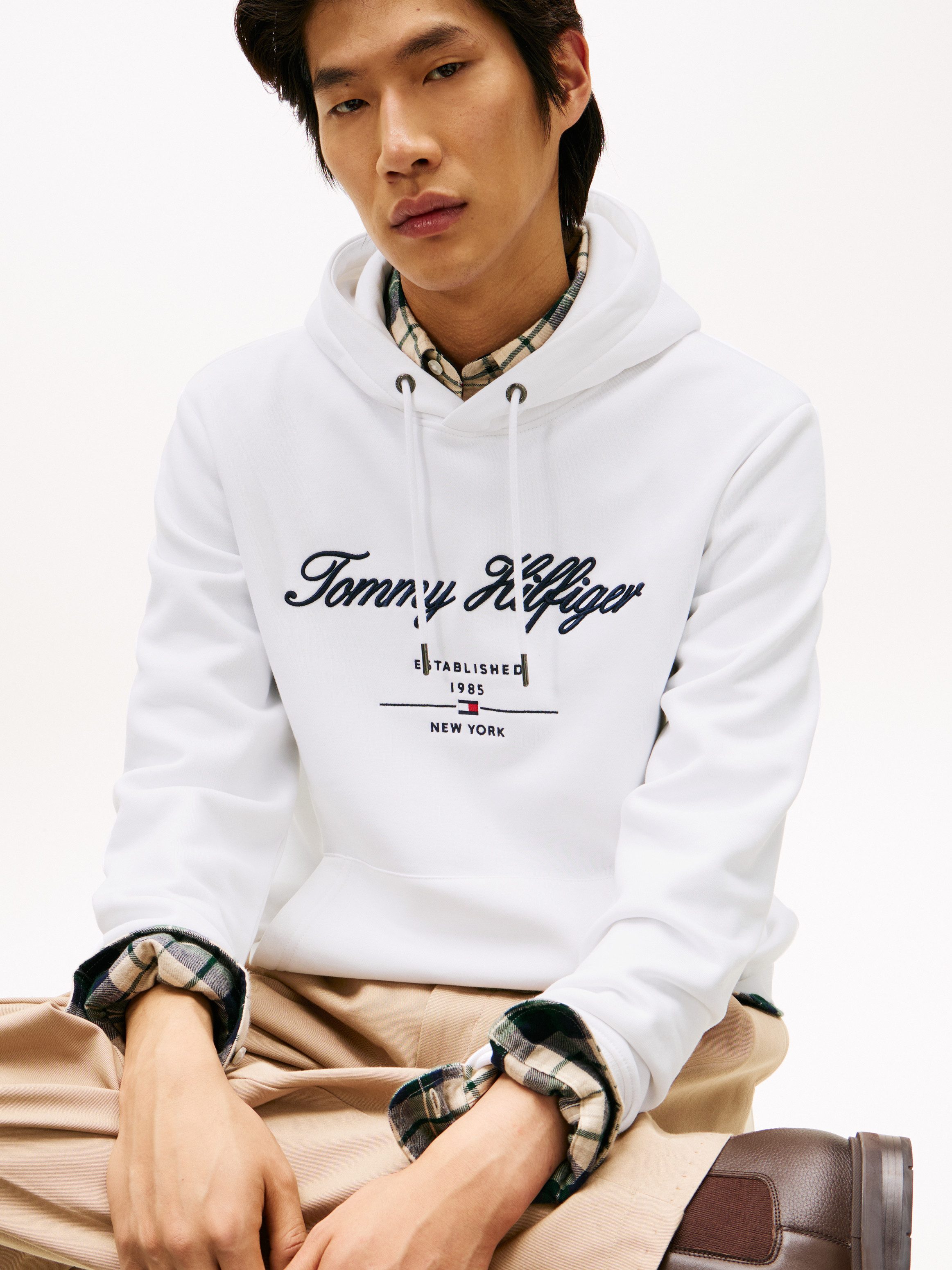 Tommy Hilfiger Hoodie SCRIPT LOGO HOODY mit aufgesticktem Logo günstig online kaufen