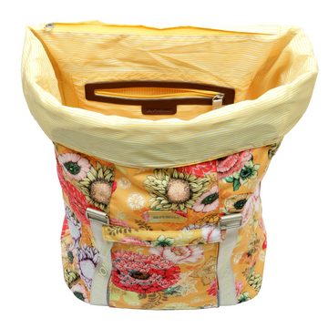 Andersen Einkaufstrolley Royal Shopper Basil Bloom gelb, klappbare Ladefläche, belastbar bis 50kg