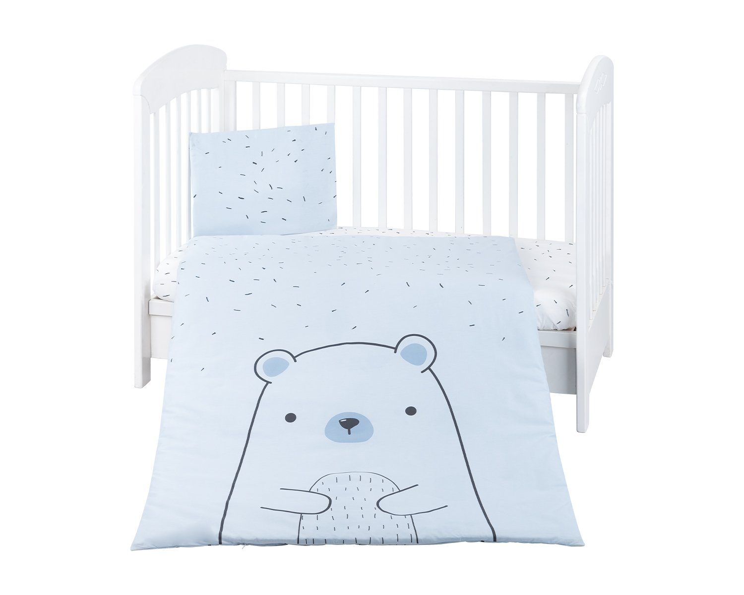 Babybettwäsche Bettwäsche Bär 3-tlg. 135 x 95