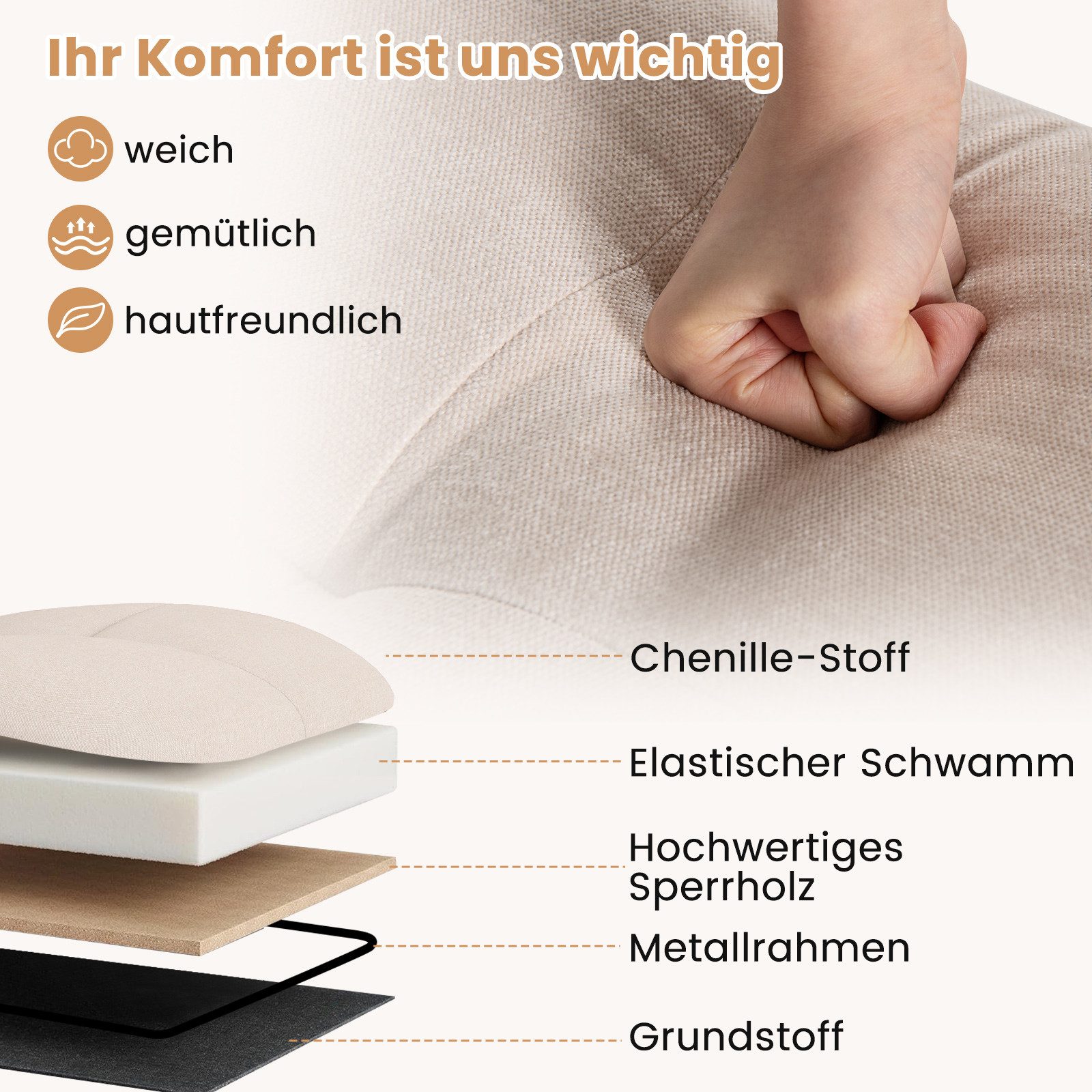COSTWAY Barhocker (2er Set), Drehstuhl höhenverstellbar, gepolstert mit Rückenlehne