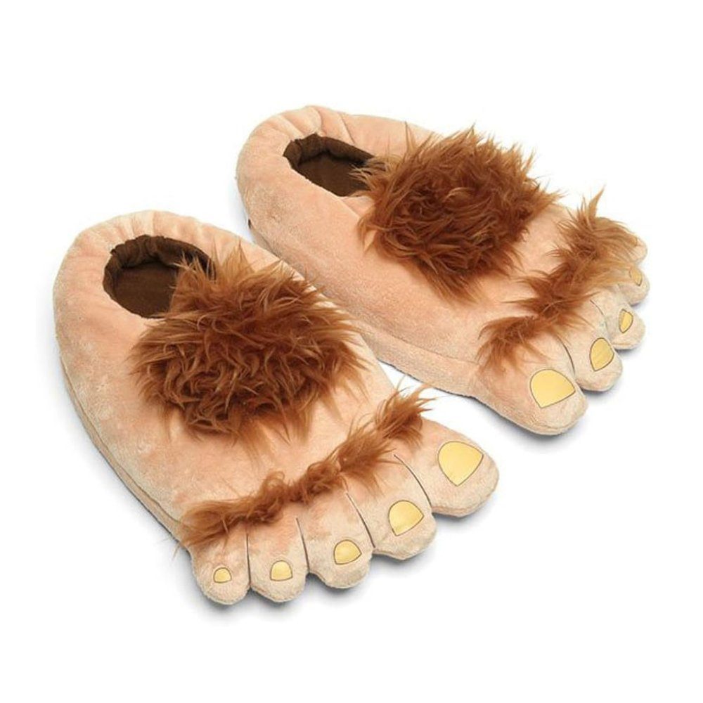 Juoungle Unisex Erwachsene Füße Hausschuhe Plüsch-Pantoffeln Damen Herren Hausschuh