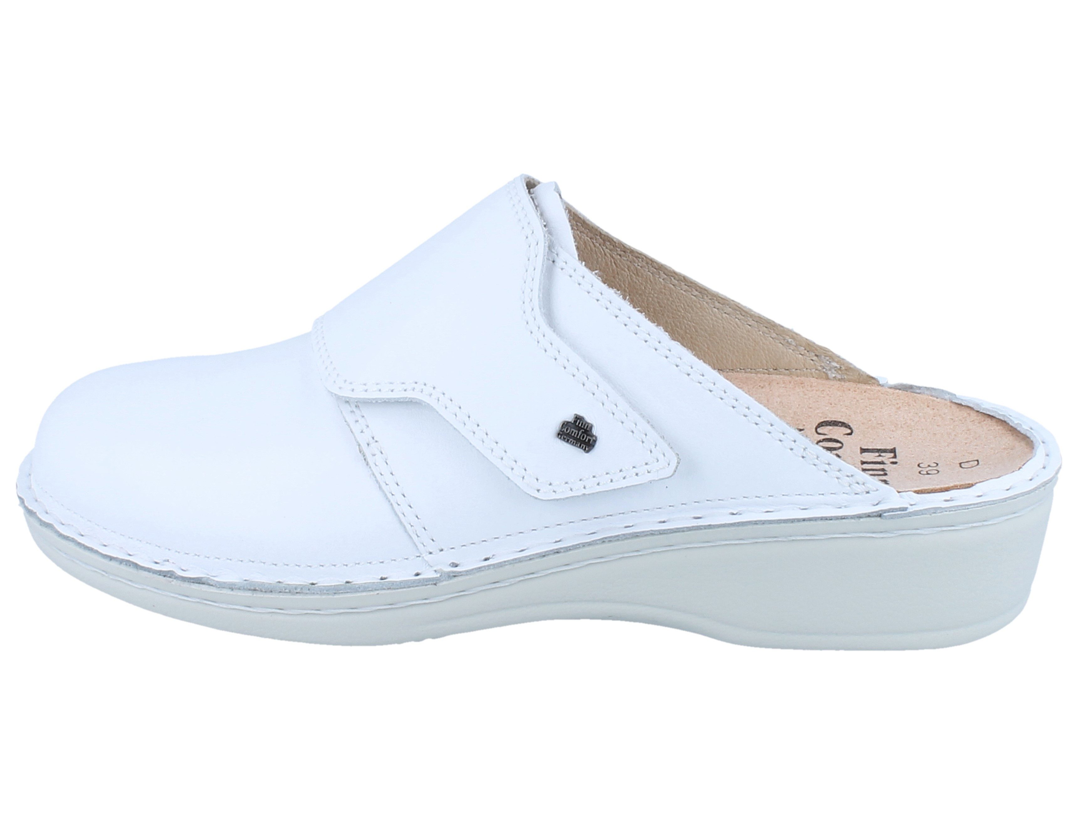Finn Comfort FINN COMFORT Aussee Damen Clog weiss Glattleder - Größe: 40 Clog Wechselfußbett