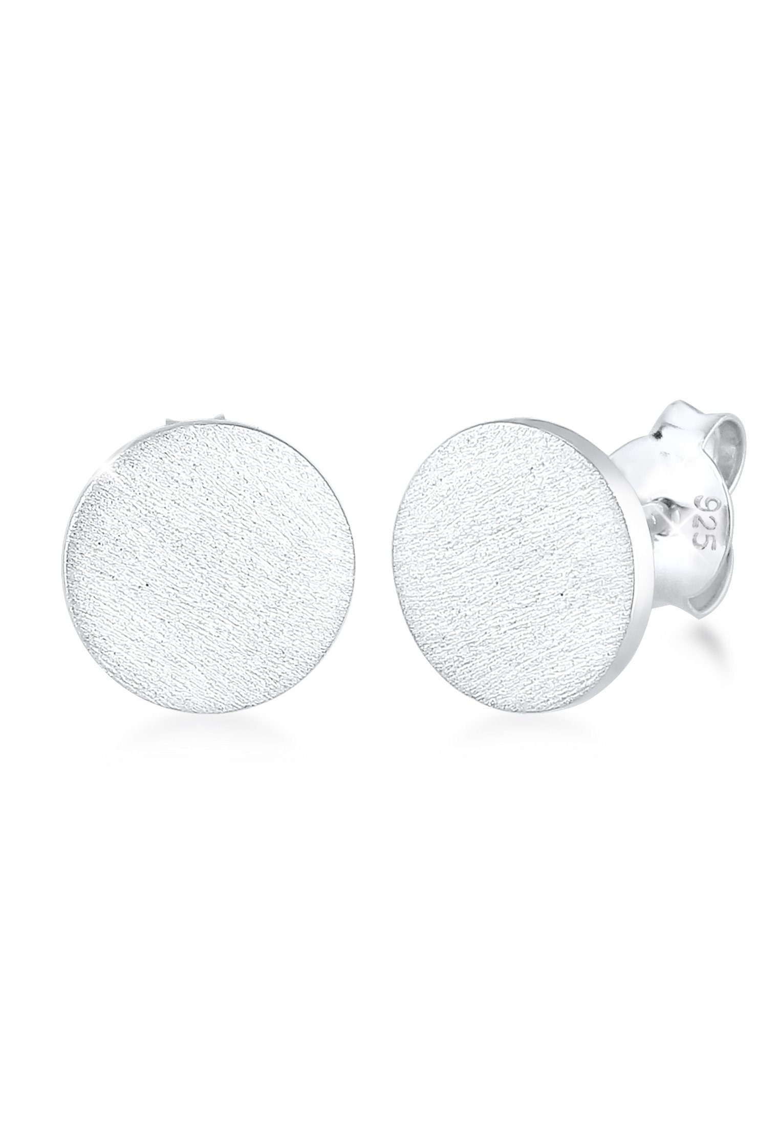 Kuzzoi Paar Ohrstecker Ohrstecker Plättchen 925 Sterling Silver