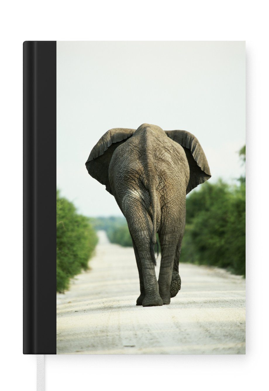 MuchoWow Notizbuch Elefant - Kröte - Tiere - Natur, Journal, Merkzettel, Tagebuch, Notizheft, A5, 98 Seiten, Haushaltsbuch