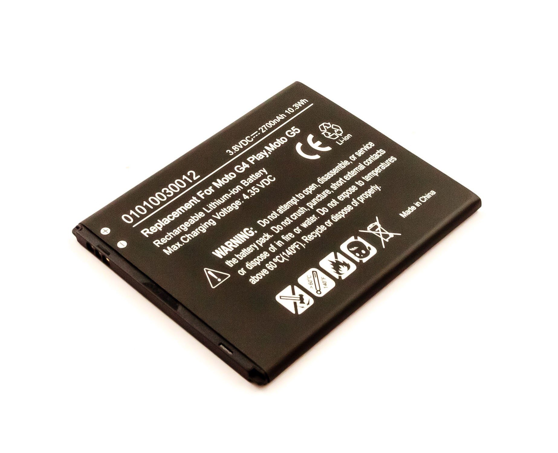 kompatibel XT1755 MobiloTec Motorola (1 mit Akku Akku Akku St) 2700 mAh