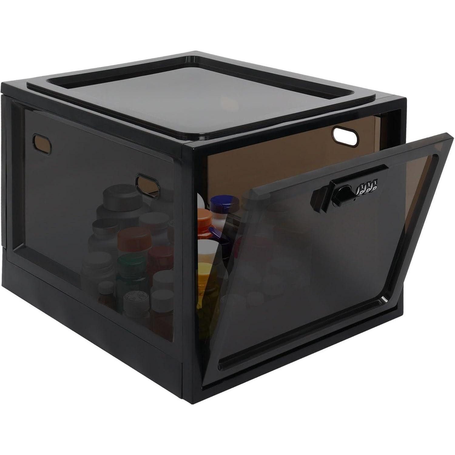 LuxusKollektion Dachrinnenendstück Große Abschließbare Box Transparent mit Zahlenschloss für Medizin und