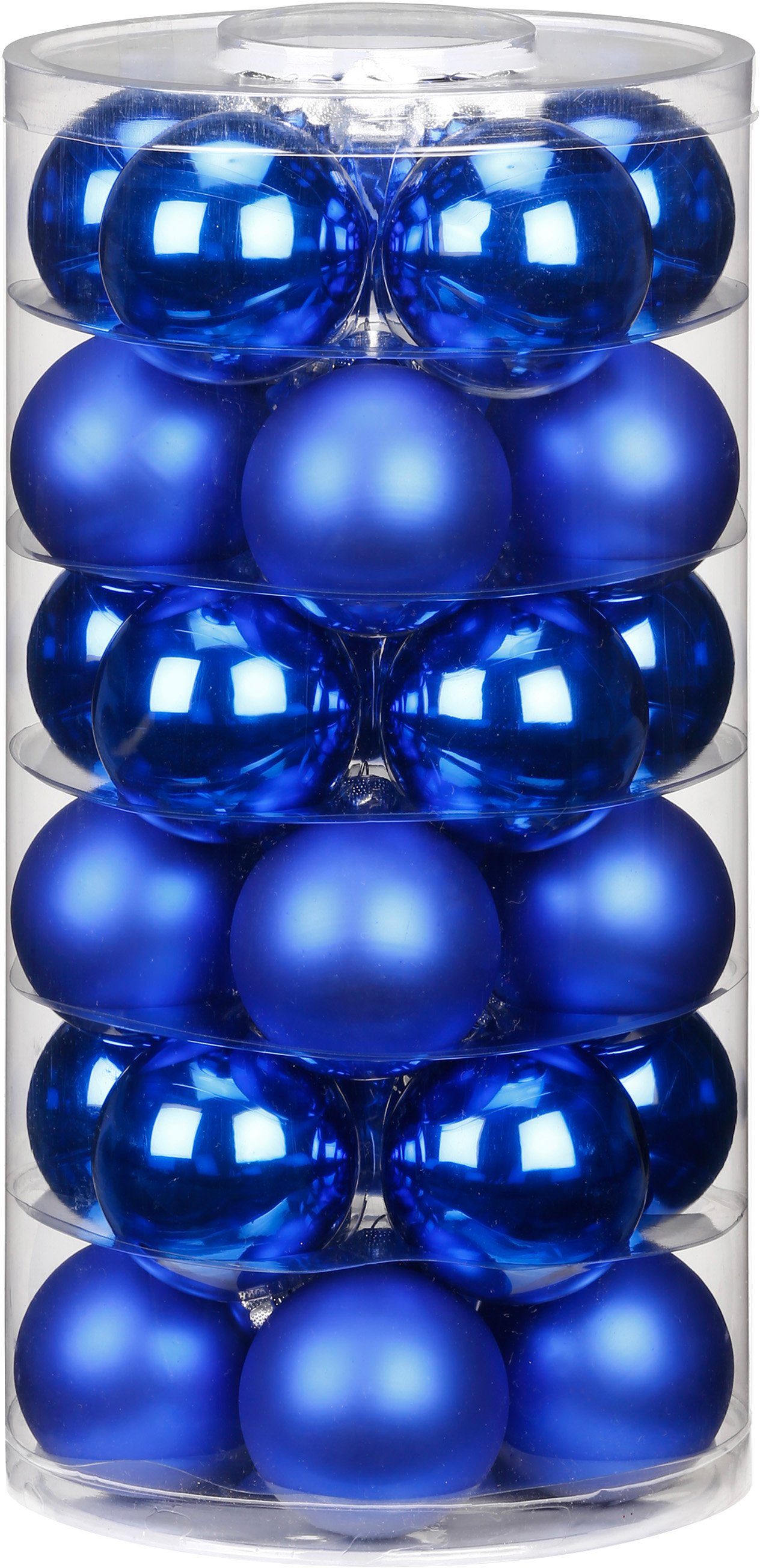 MAGIC by Inge Weihnachtsbaumkugel »Vibrant Blue« (60 Stück), hochwertiger Echtglas-Weihnachtsschmuck, Ø 4 cm und Ø 6 cm-Otto