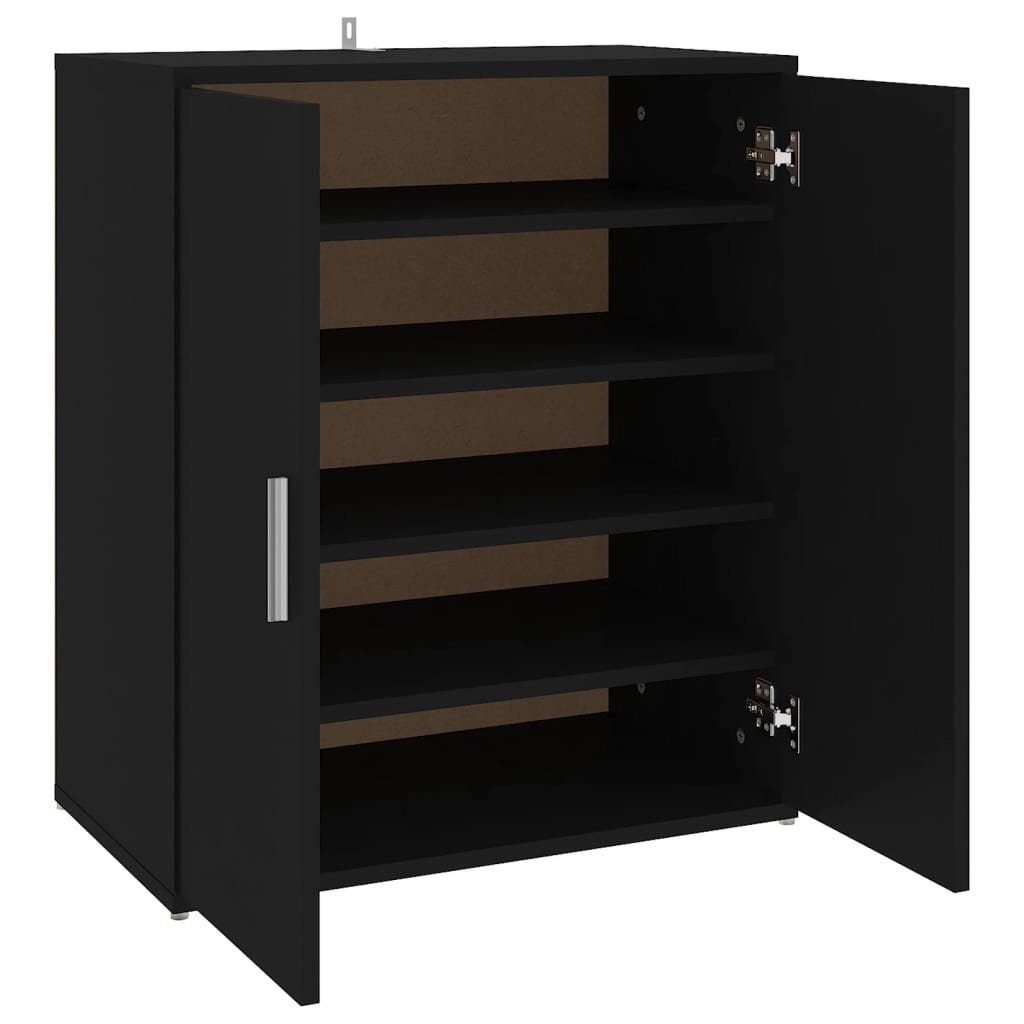 vidaXL Schuhschrank in Schwarz (LxBxH: 60x35x70 cm)