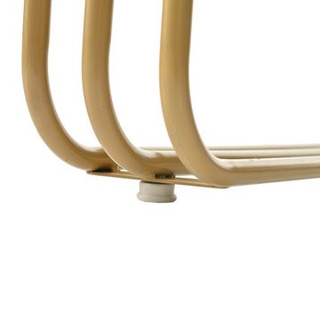BlingBin Bartisch Rechteckige Bartisch Esstisch mit Stützbeine (1er Set, 1-St., 1 Tisch), 120×48×100cm mit Stützbeine aus goldfarbenem Metall