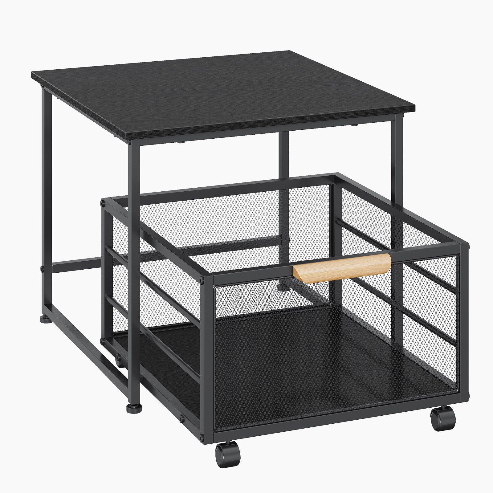 GarveeMore Küchenregal Small Kühlschrank Ständer Mit Aufbewahrung Schublade Korb