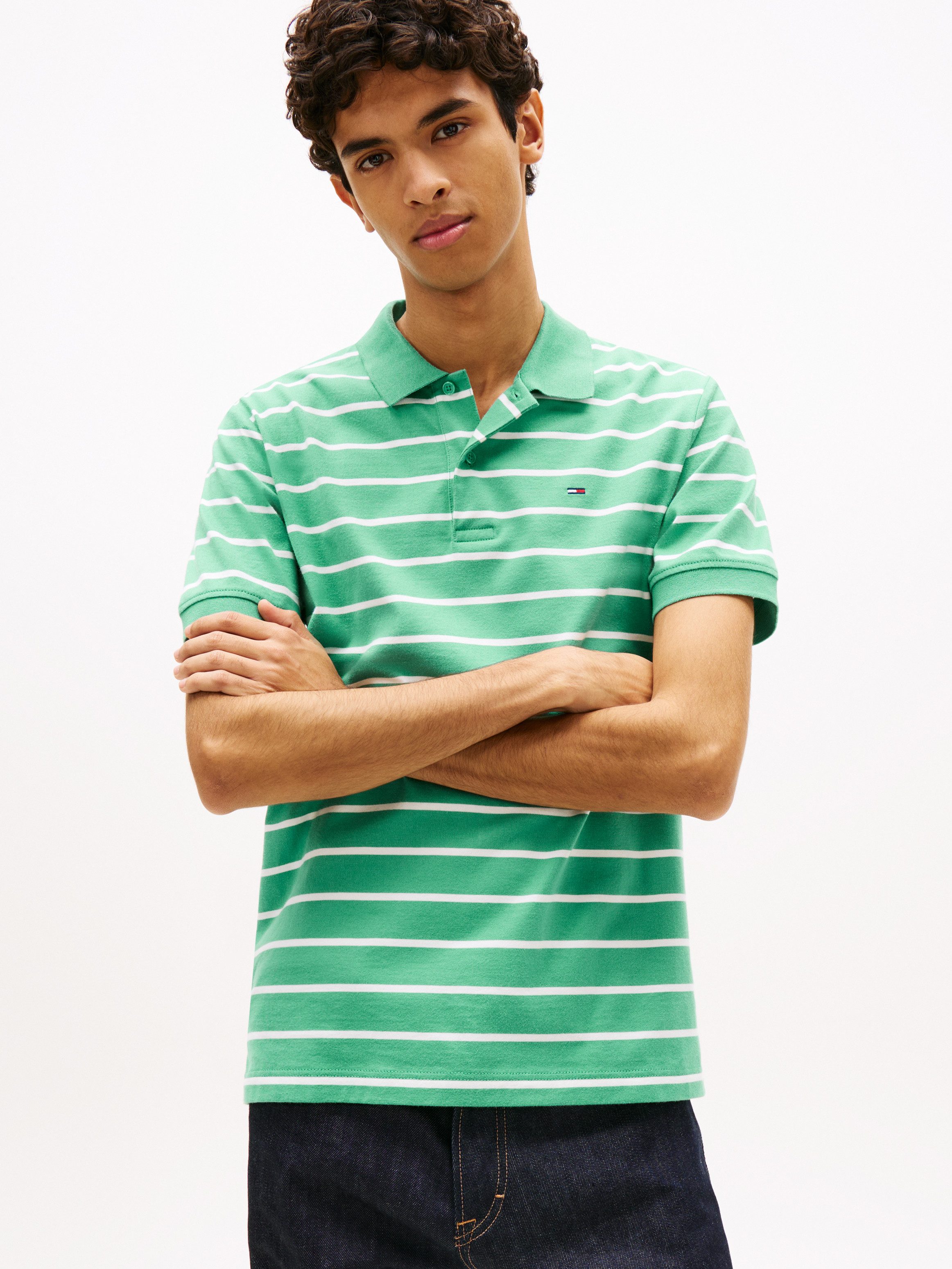 Tommy Jeans Poloshirt TJM REGULAR STRIPE Regular fit mit Polokragen günstig online kaufen