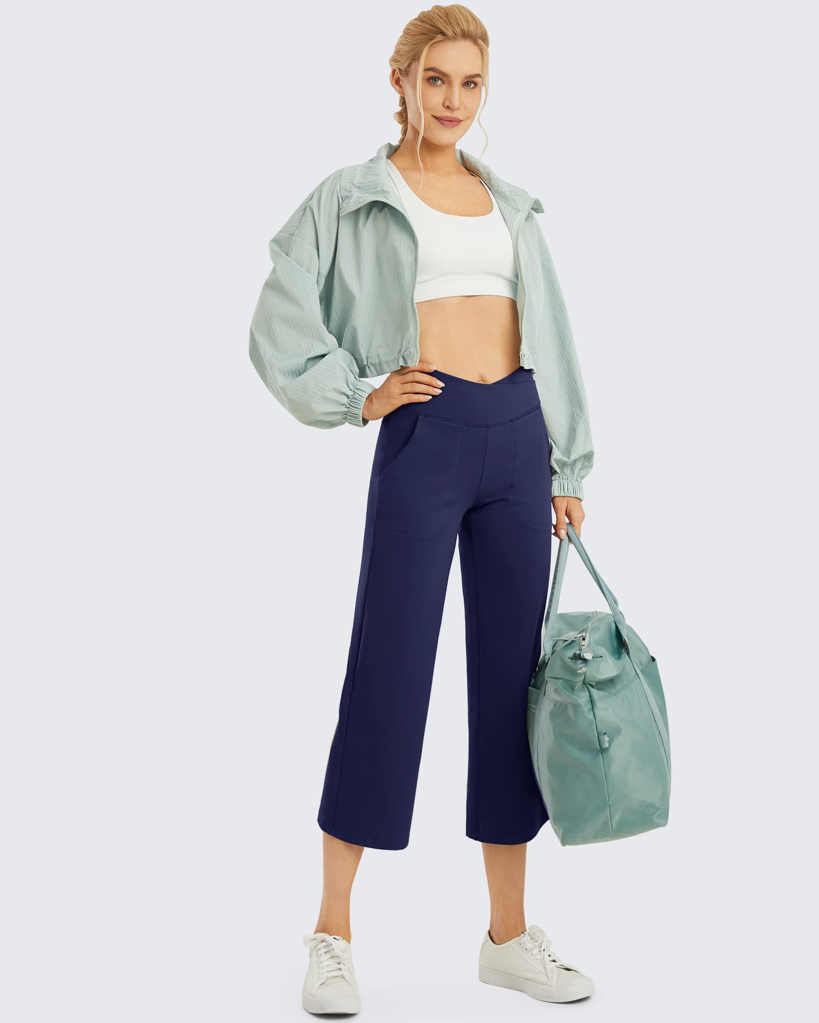 G4Free Yogahose G4Free Damen Caprihose Jogginghose Casual Weites Bein Somme günstig online kaufen