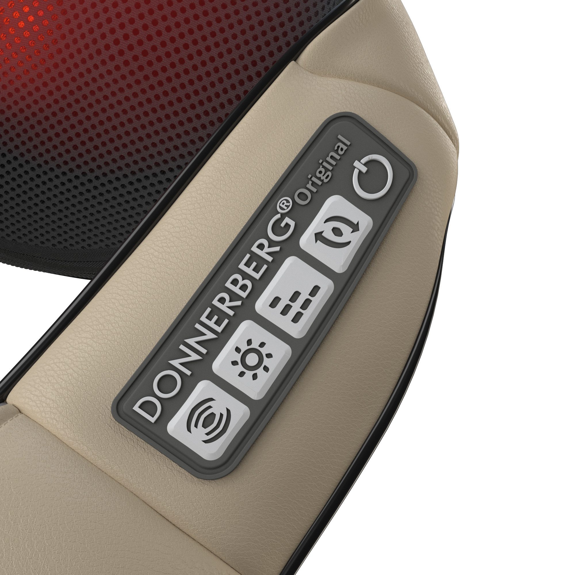 Donnerberg Nacken-Massagegerät NM-089 beige, DAS Original mit 7 Jahre Garantie, mit Wärmefunktion und Vibration