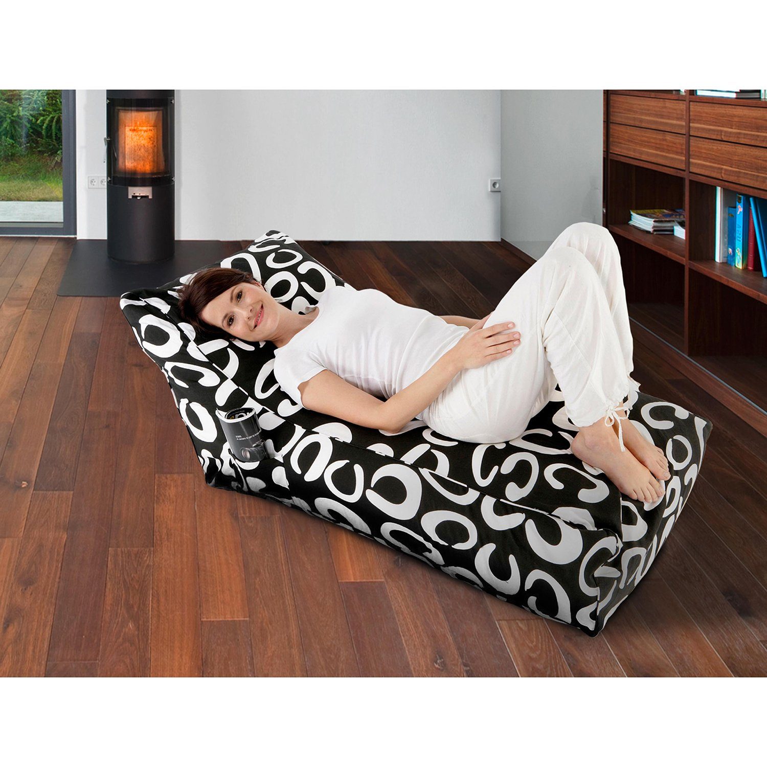 Smoothy Sitzsack Sitzsack XXL Lounge-Sessel Bequemer Flokati Sitzsack für Erwachsene