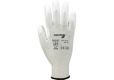ASATEX Arbeitshandschuh-Set Schnittschutzhandschuhe Größe 10 weiß EN 388 PSA-Kategorie II
