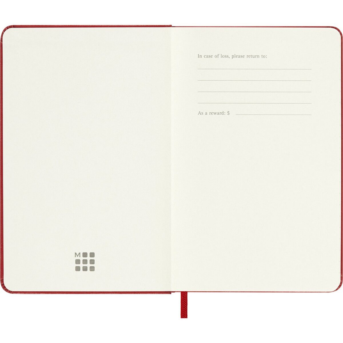 MOLESKINE Buchkalender Wochenkalender 12 Monate Pocket A6 1 Woche/Seiten horizontal fester Ei