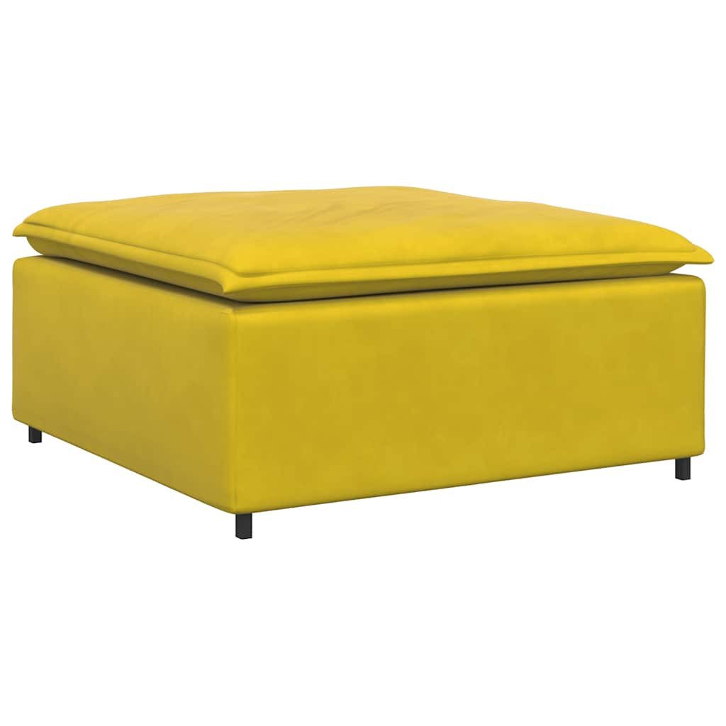 vidaXL Sofaelement Modulares Sofa Fußhocker-Modul Gelb günstig online kaufen