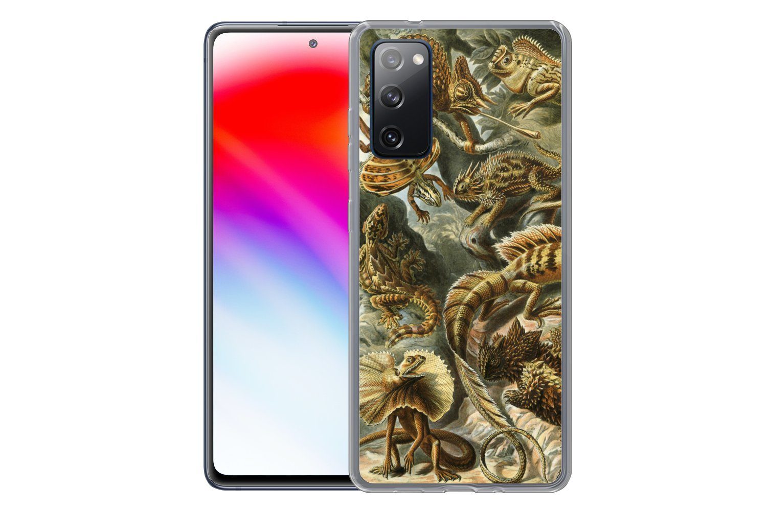 MuchoWow Handyhülle für Samsung Galaxy S20 FE Lacertilia - Alte Meister - Kunst, Phone Case, Silikon, Schutzhülle Dünn