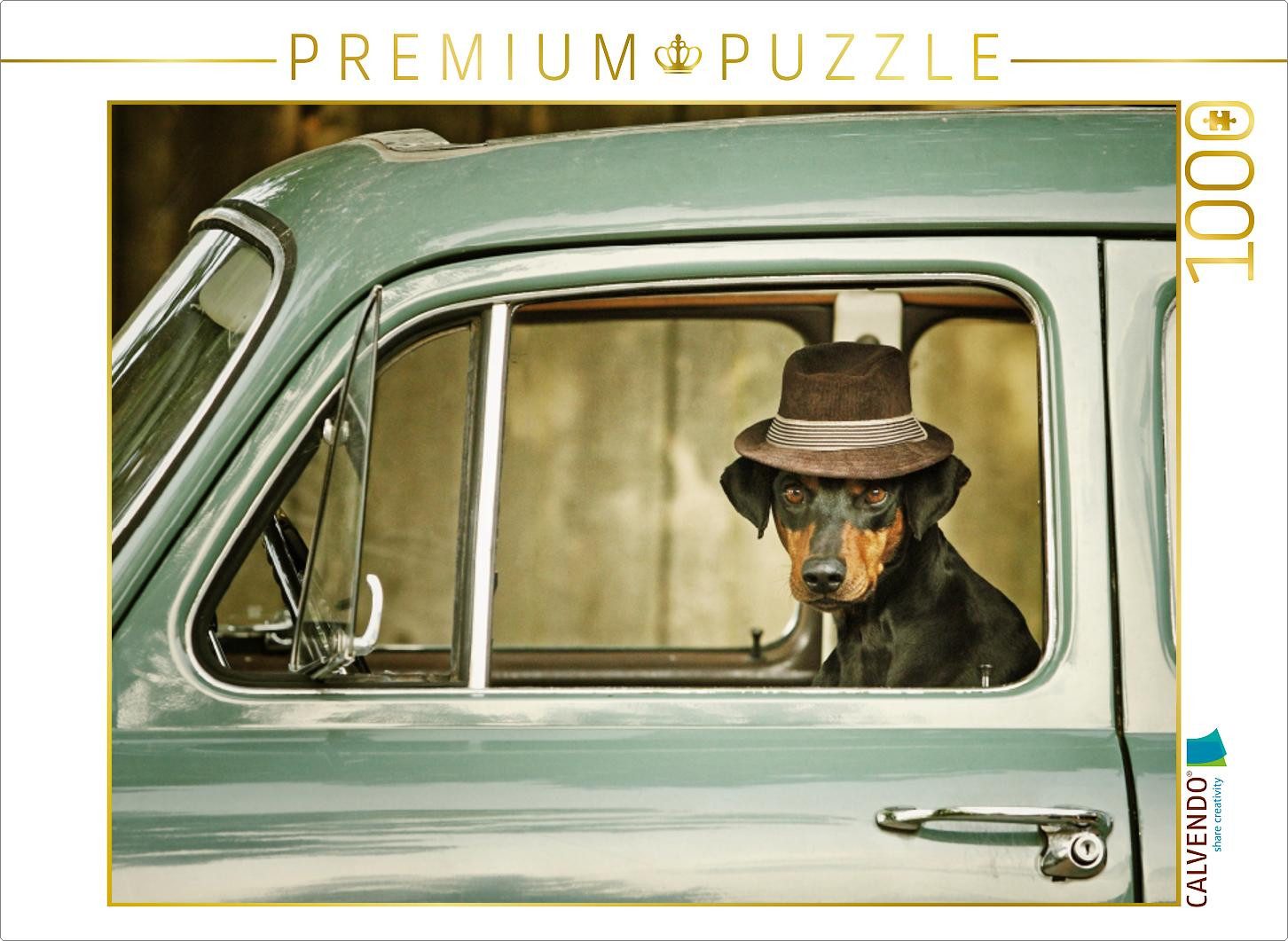 CALVENDO Puzzle CALVENDO Puzzle Deutscher Pinscher Leo 1000 Teile Puzzle quer, 1000 T, 1000 Puzzleteile