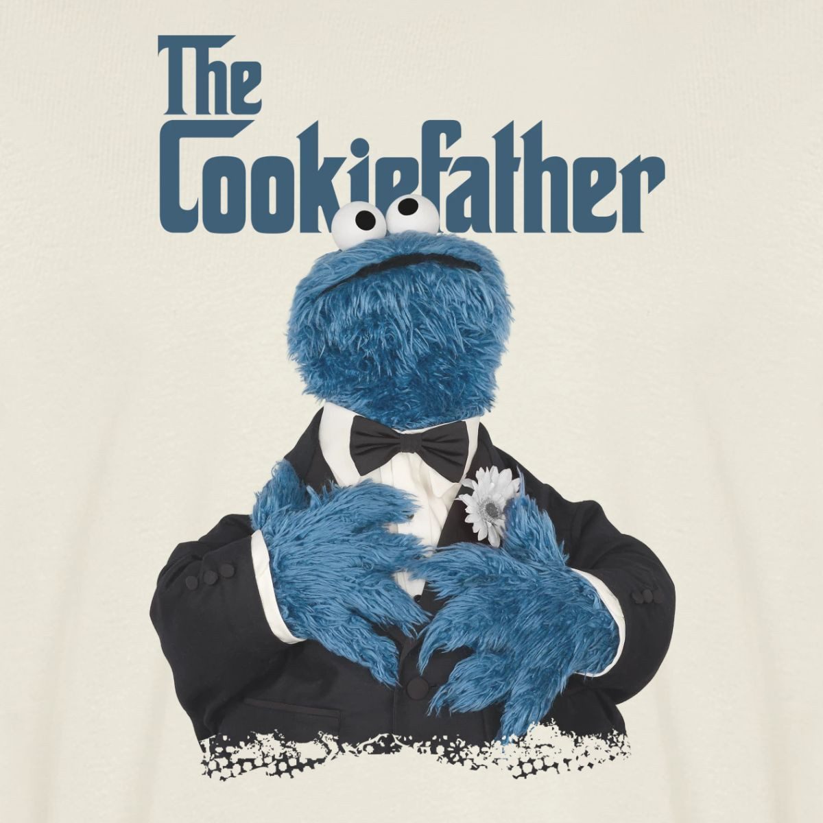 Spreadshirt T-Shirt Sesamstraße The Cookiefather Männer Premium T-Shirt (1-tlg)