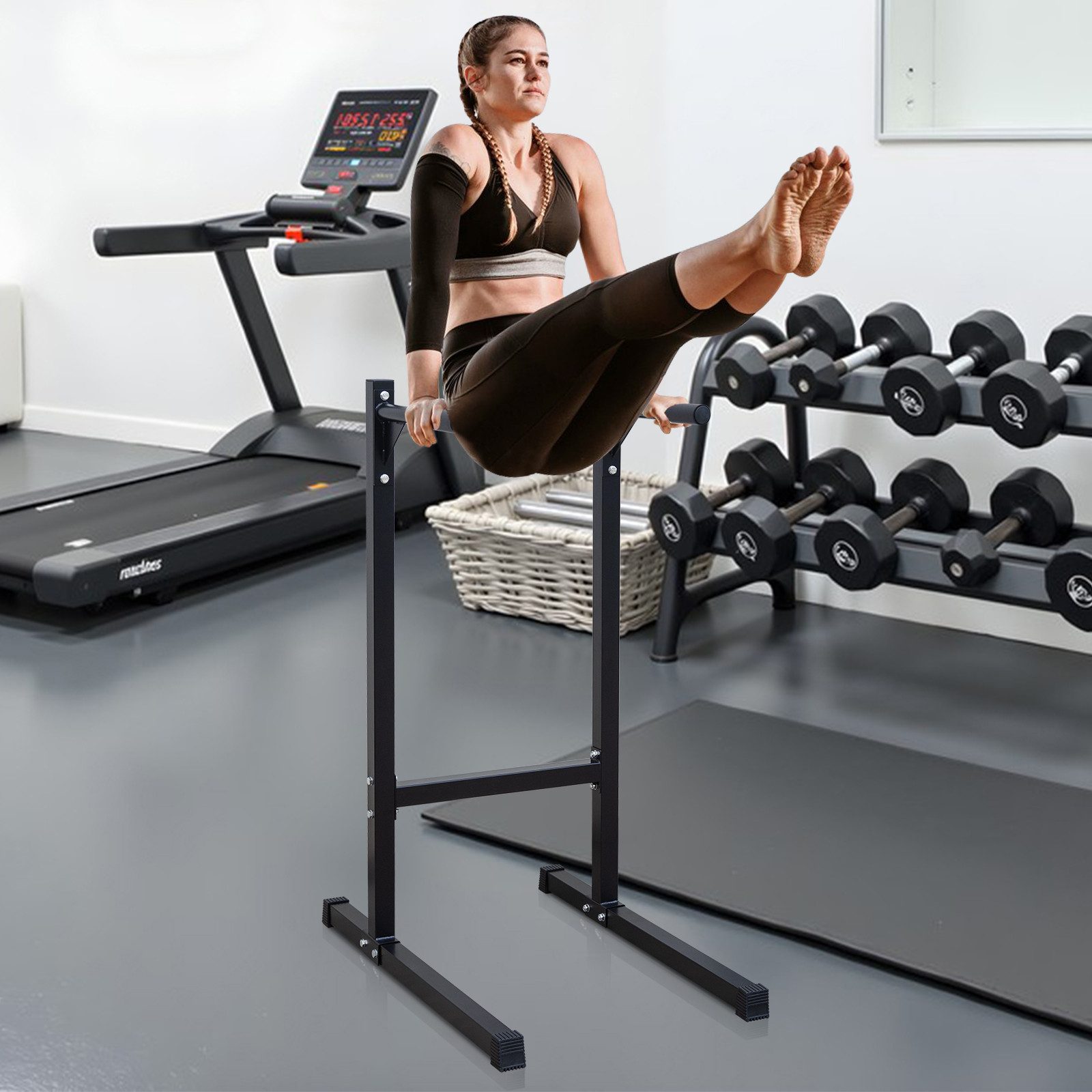 Fine Life Pro Swingstick Robuste Dip-Station mit Schaumgriffen für Heimfitness