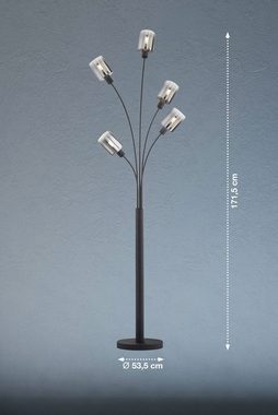 FISCHER & HONSEL Stehlampe Iska, Ein-/Ausschalter, ohne Leuchtmittel