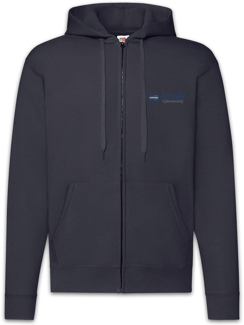 Sweatjacke Allsafe Cybersecurity Zipper Hoodie Fsociety Hacker Evil E Corp Mr.