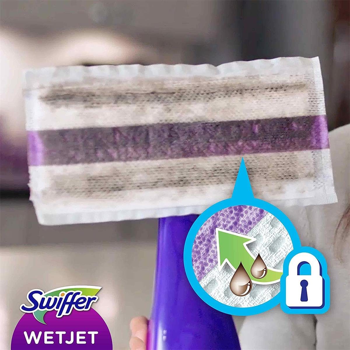 Swiffer Swiffer WetJet Bodenwischer Starterpack - Bodenreiniger + Fussbodenreiniger Wischtücher