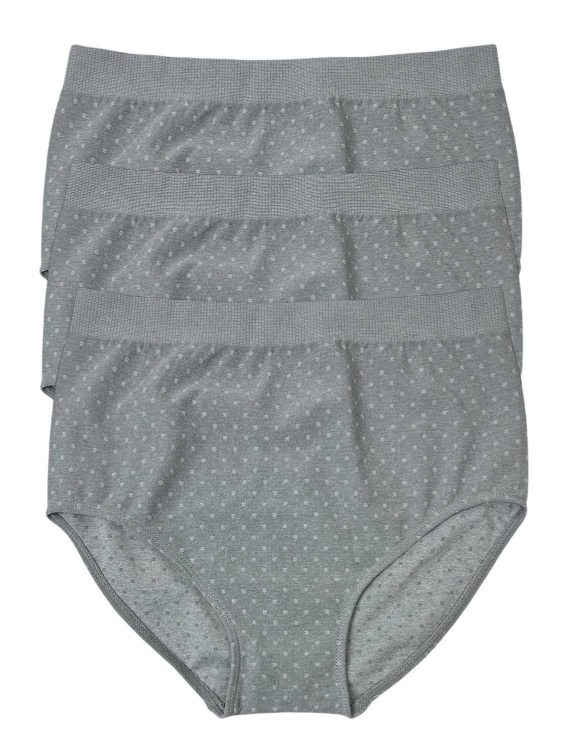 Dekker Taillenslip Damen Hüftslip Seamless 3er Pack ohne Nähte super elastisch (Packung, 3er - Pack) Satinpünktcken – Bild 2 von 5