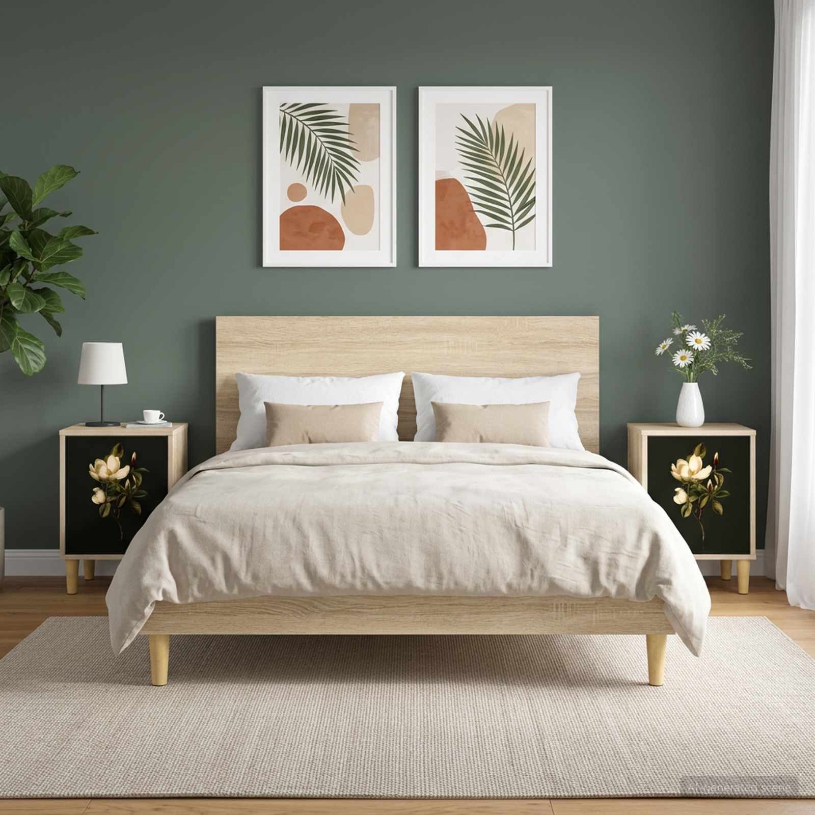 vidaXL Nachttisch Nachttisch BREMEN 2 stk. Sonoma-Eiche 36 x 33 x 50 cm (2-St)
