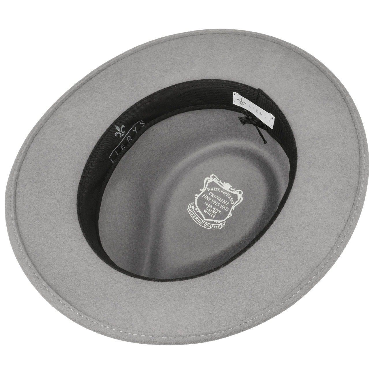 Lierys Filzhut (1-St) Wollfilz mit Ripsband