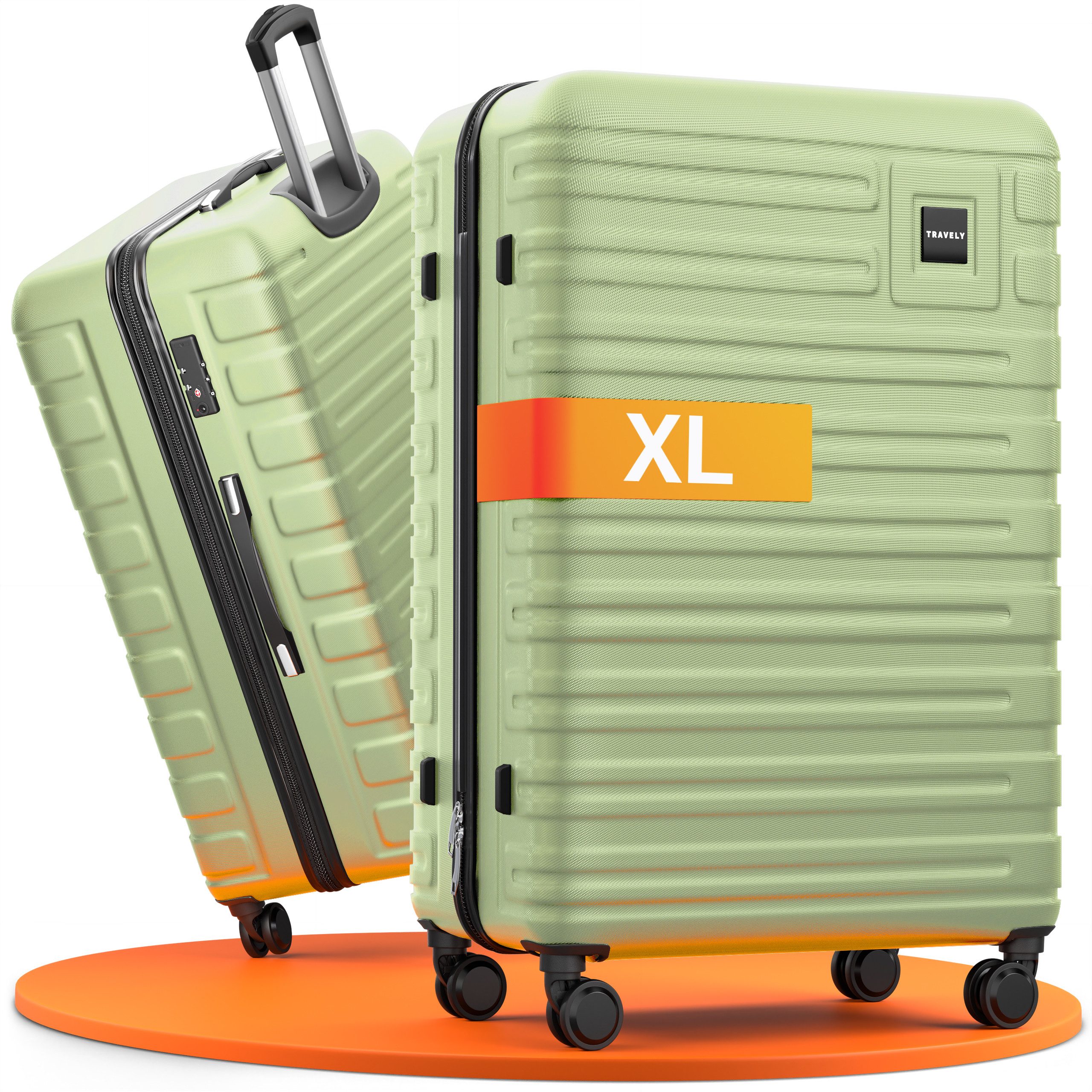 Travely Koffer, 4 Rollen
