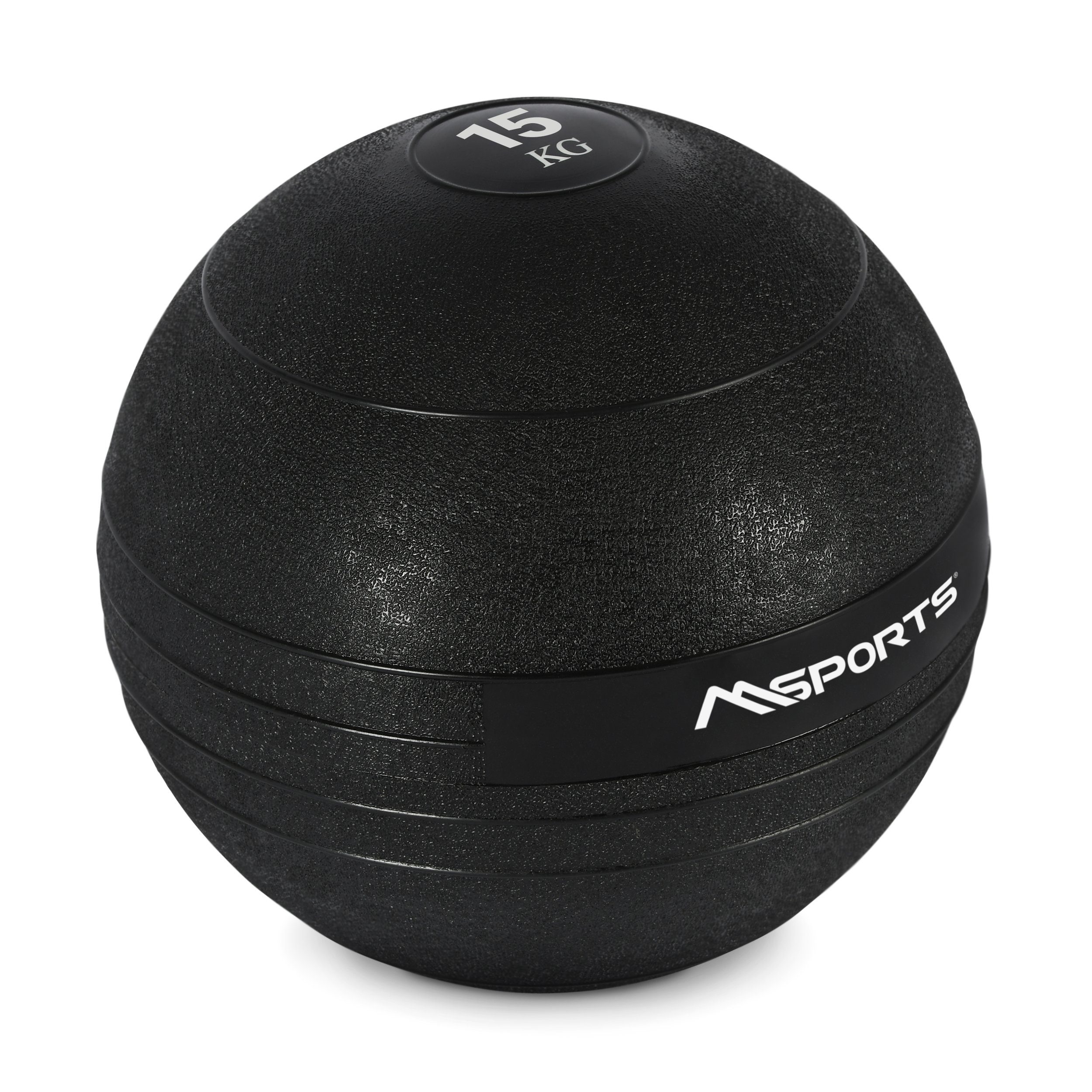 MSports® Medizinball Slam Ball Gewichtsball 3-20 kg Wall-Ball Medizinball 15 kg