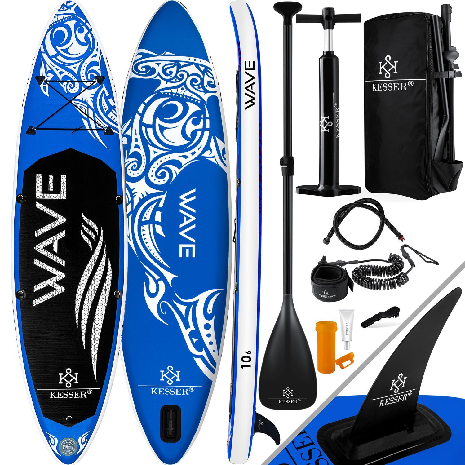 KESSER SUP-Board, Aufblasbares SUP Board Set Stand Up Paddle Board Premium