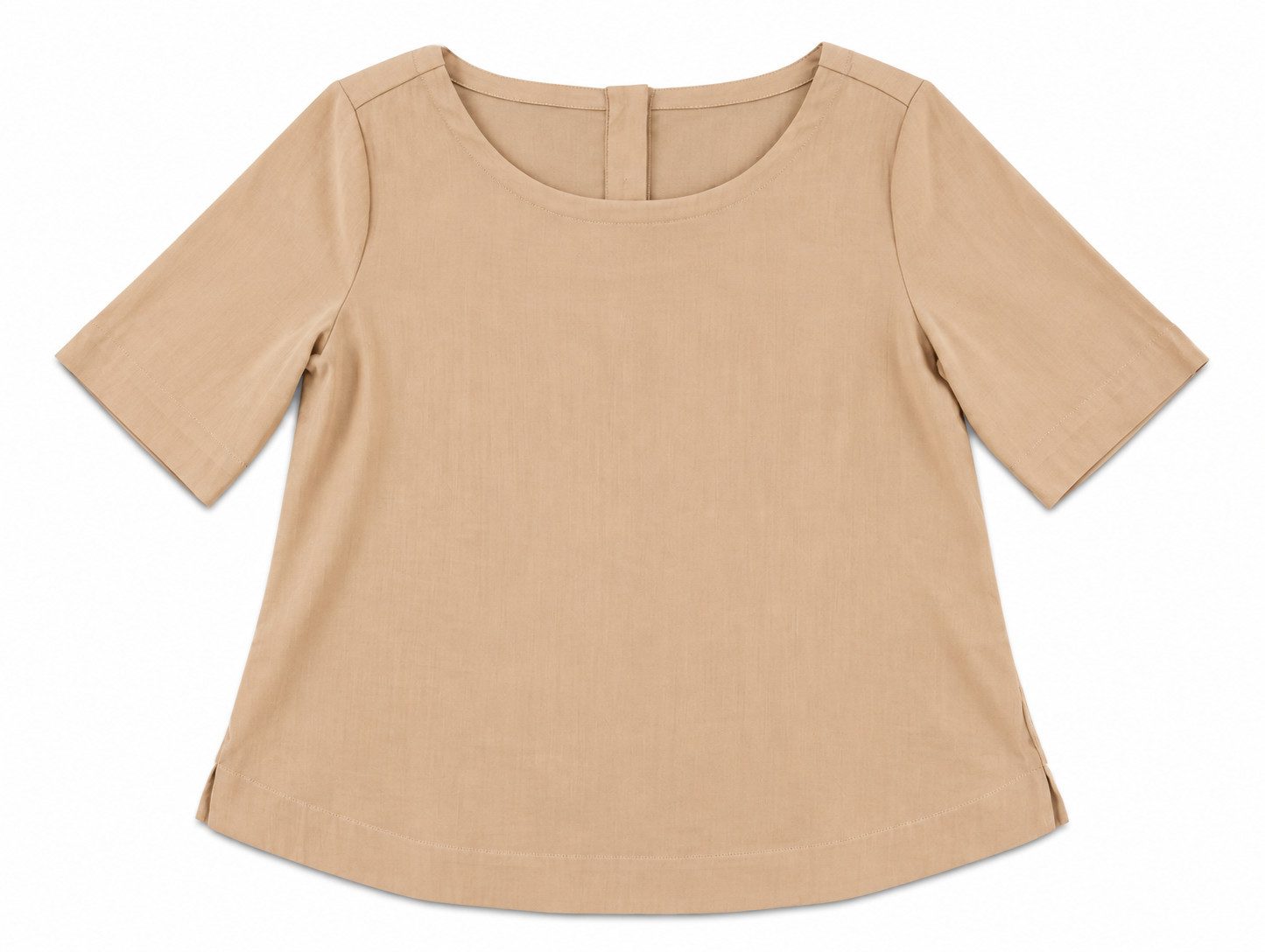 Milano Italy Kurzarmbluse ROUNDNECK BLOUSE WITH 1/2 SLEEVE AN 95-2020-6043