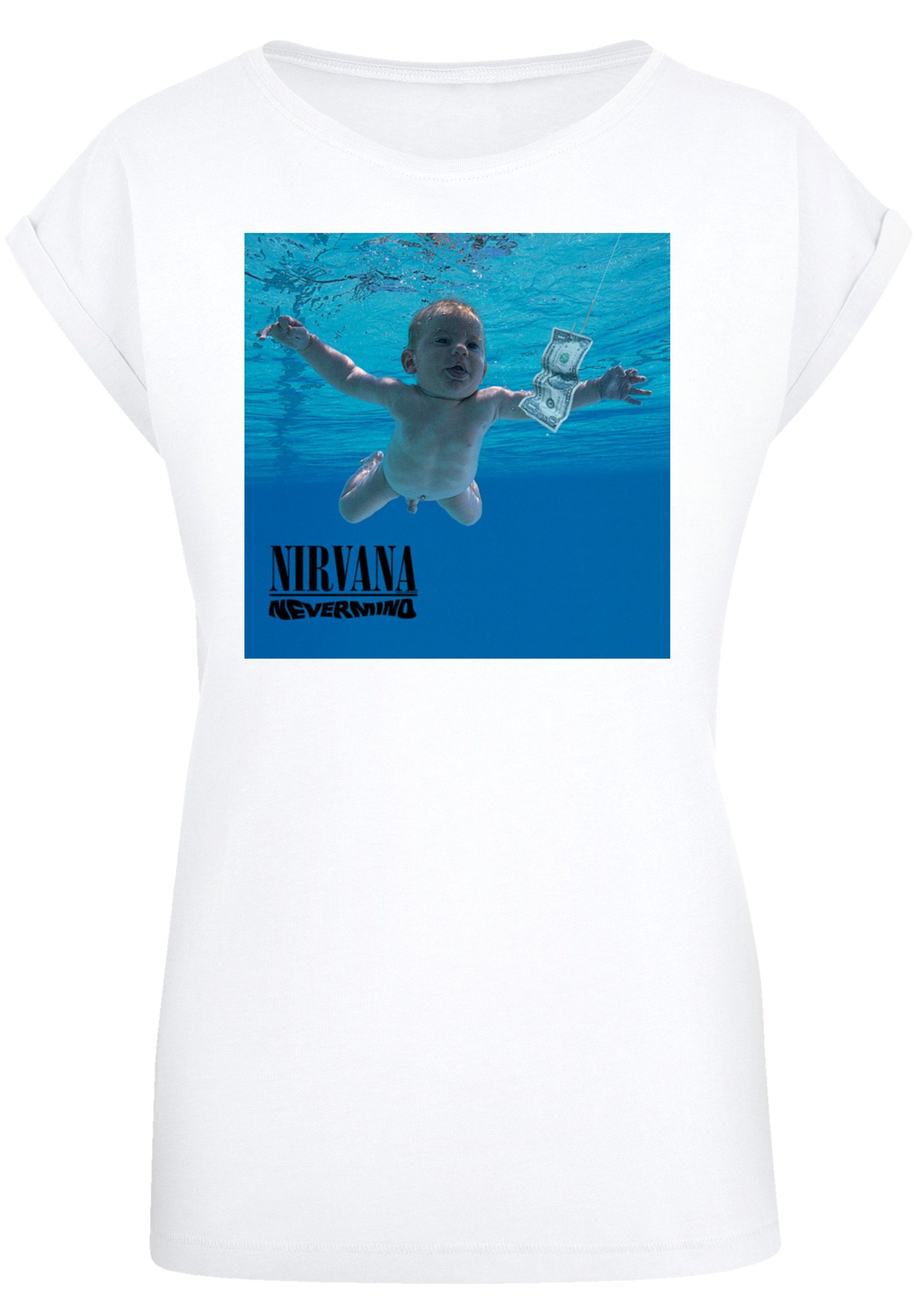 weiß Premium Rock Band Nevermind Qualität Album T-Shirt Nirvana F4NT4STIC