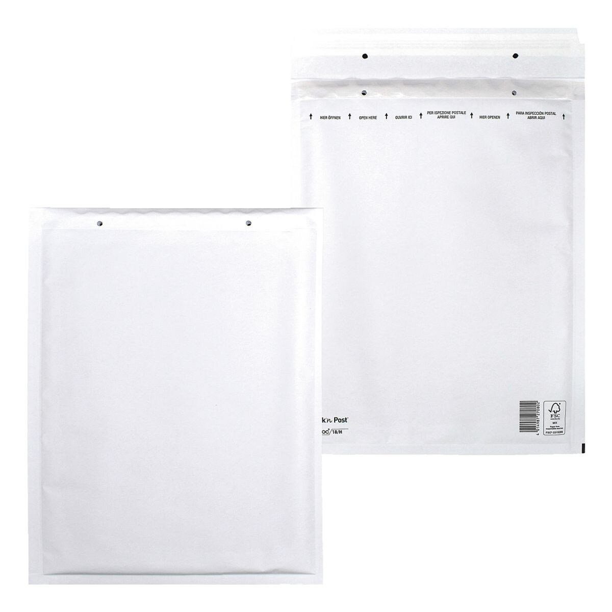 MAILMEDIA Versandtasche airpoc®, mit PE-Luftpolsterung, 29,2x37 cm, ohne Fenster, Haftklebung