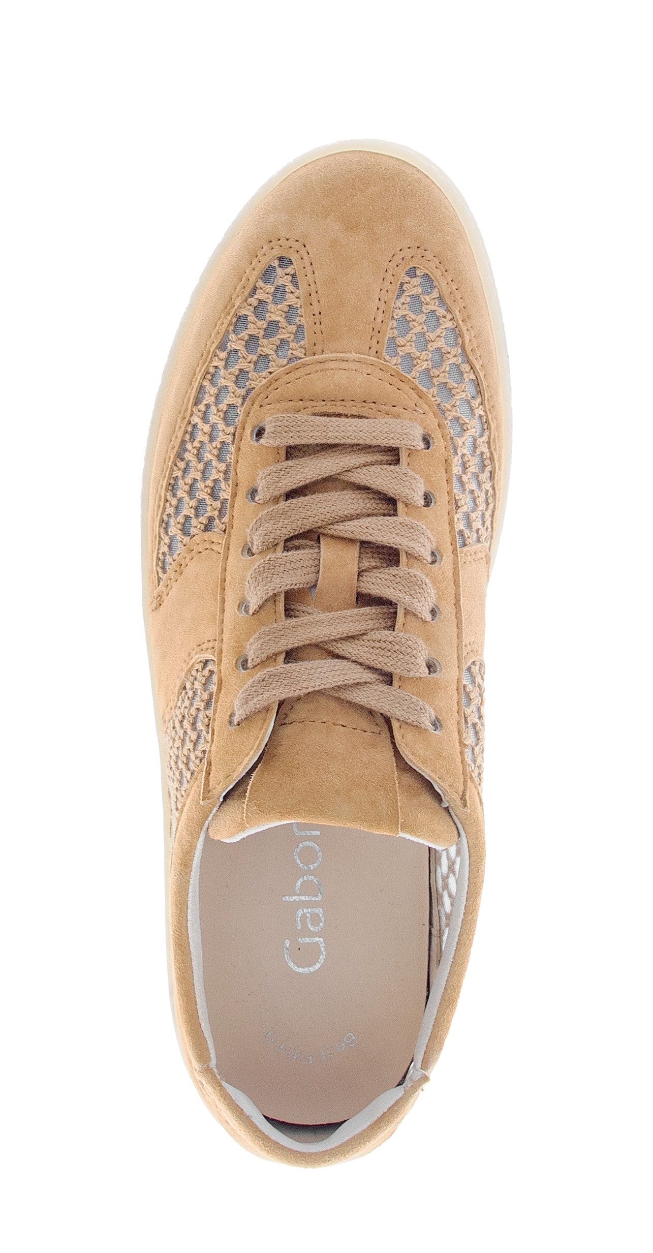Gabor Plateausneaker Freizeitschuh, Halbschuh, Schnürer, Kontrastbesatz