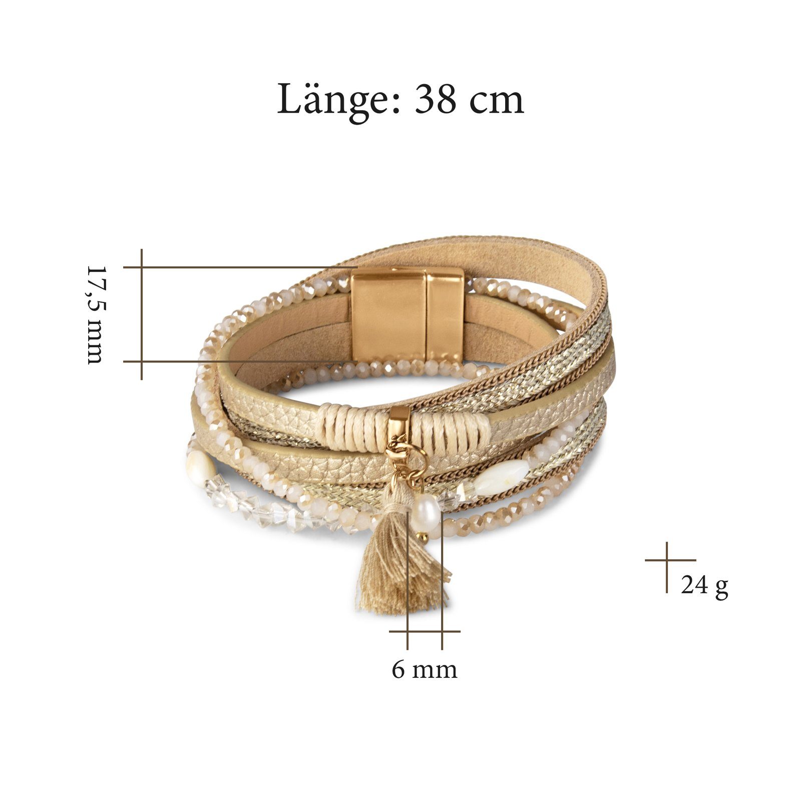 Nagel Jewellery Wickelarmband Darling silber & günstig online kaufen