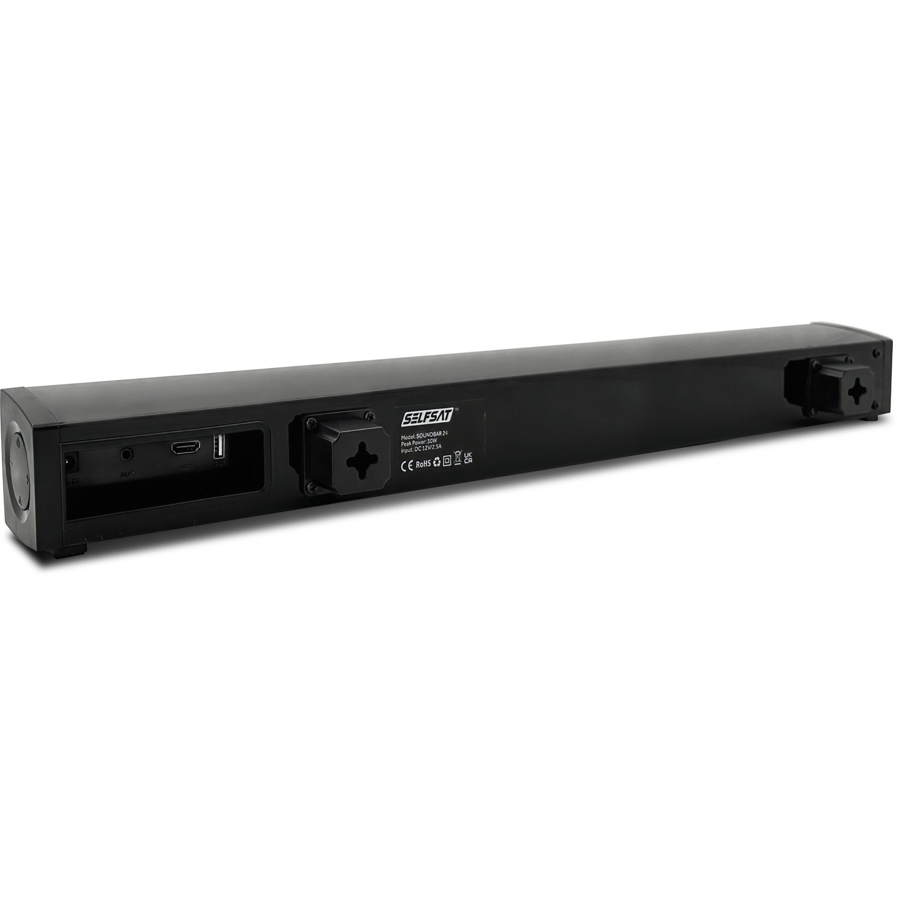 Selfsat SELFSAT Soundbar 24, 12/230 V, 30 W, schwarz Lautsprecher
