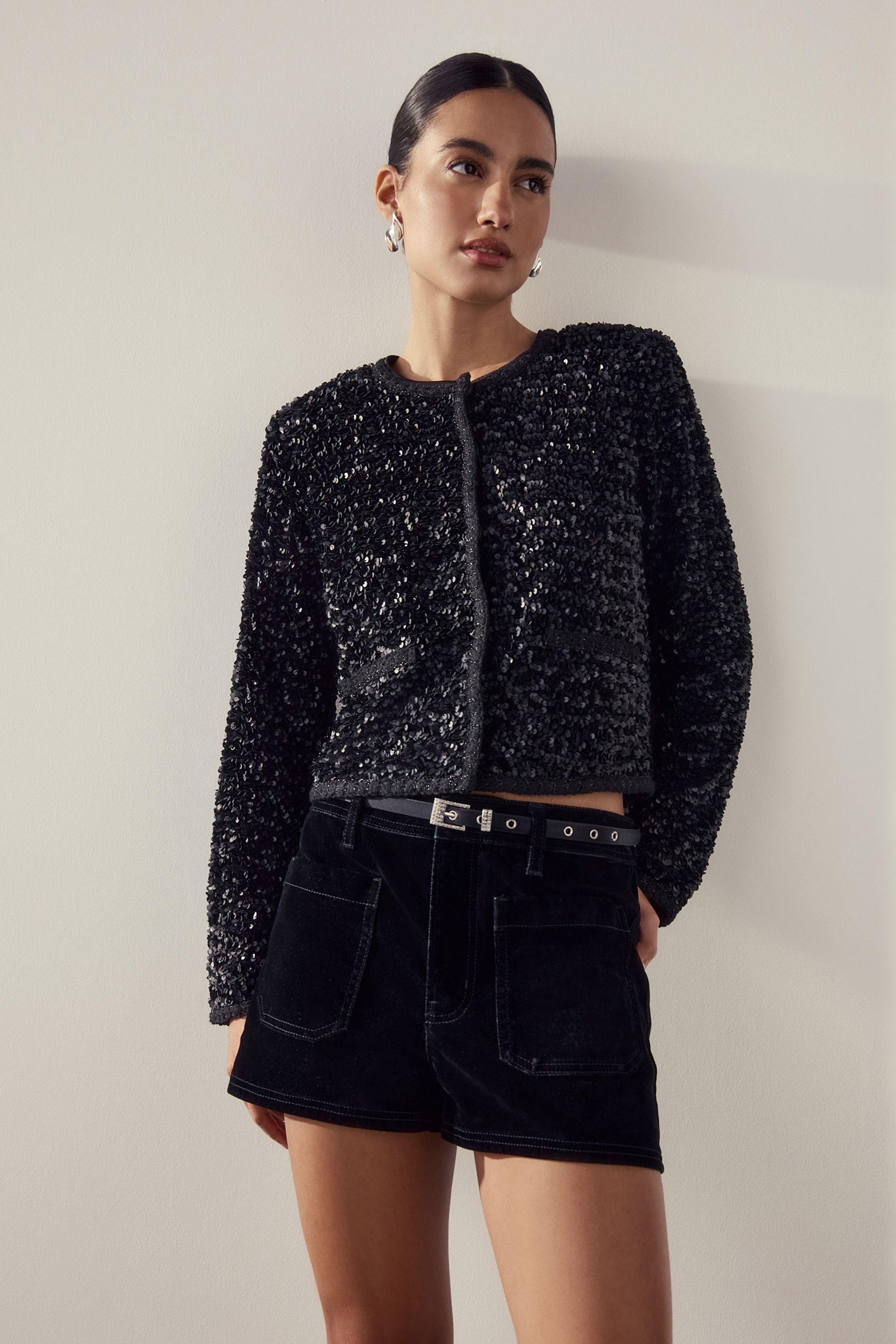 Next Gürtelriemen Skinny Fit Satingürtel mit Strassschnalle (1-St) – Bild 4 von 5
