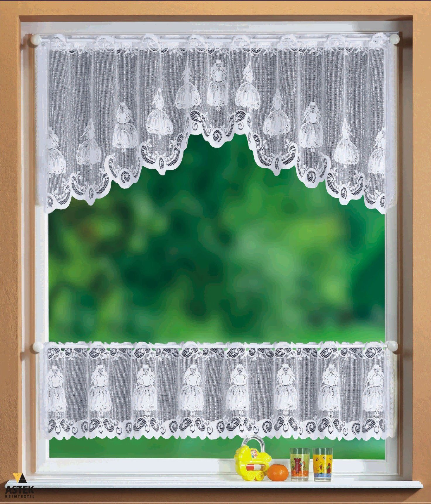 Gardinenbox Scheibengardine, Stangendurchzug (2 St), transparent, günstig online kaufen