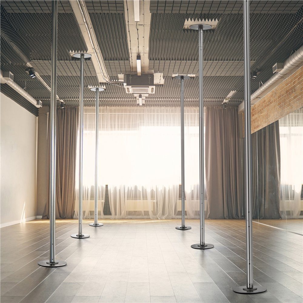 Yaheetech Pole Dance Stange, Tanzstange 45 mm, 225 bis 274,5 cm Höhenverstellbar, Strip Stange