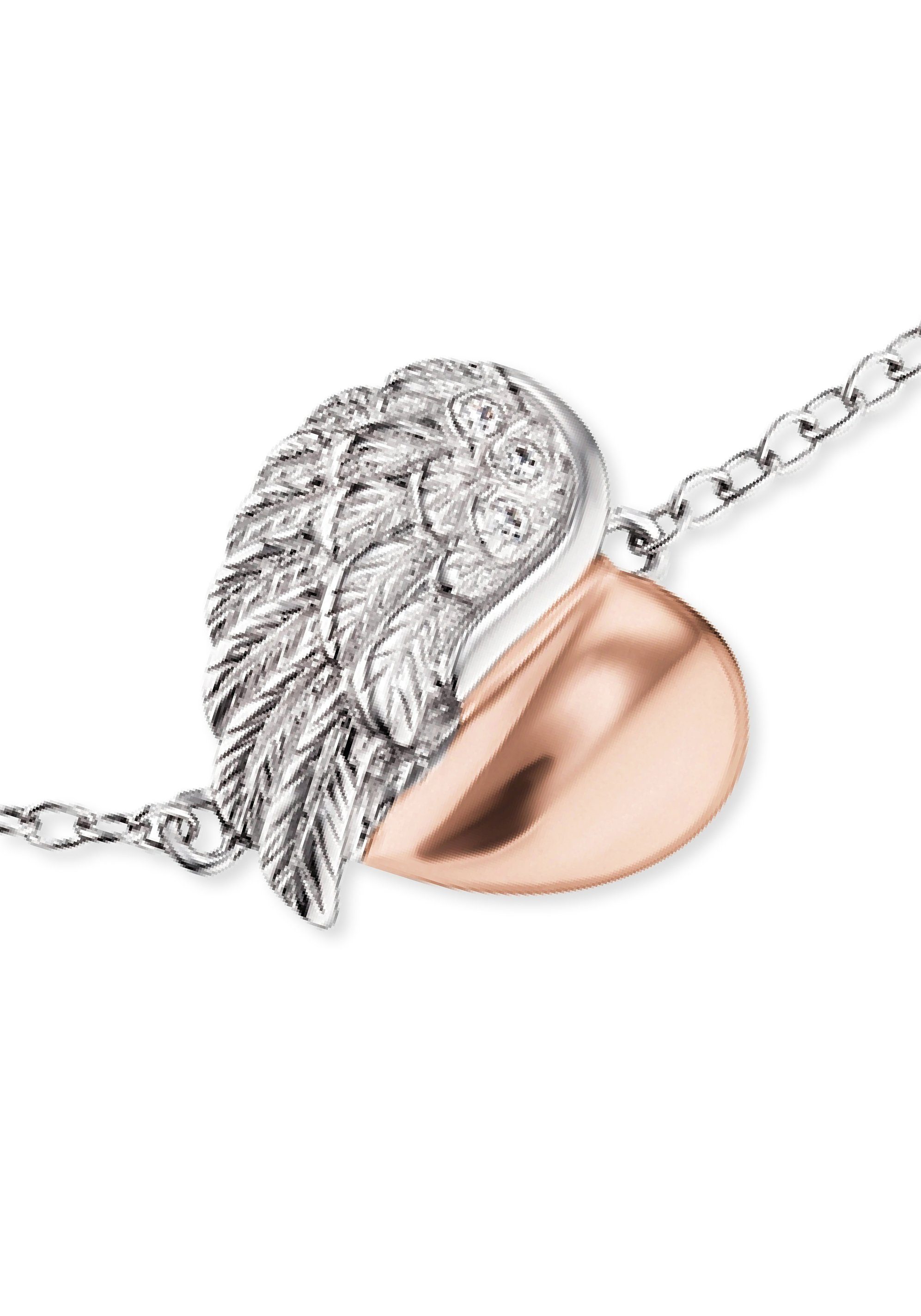 Engelsrufer Armband Herzflügel, mit Zirkonia (synth) günstig online kaufen