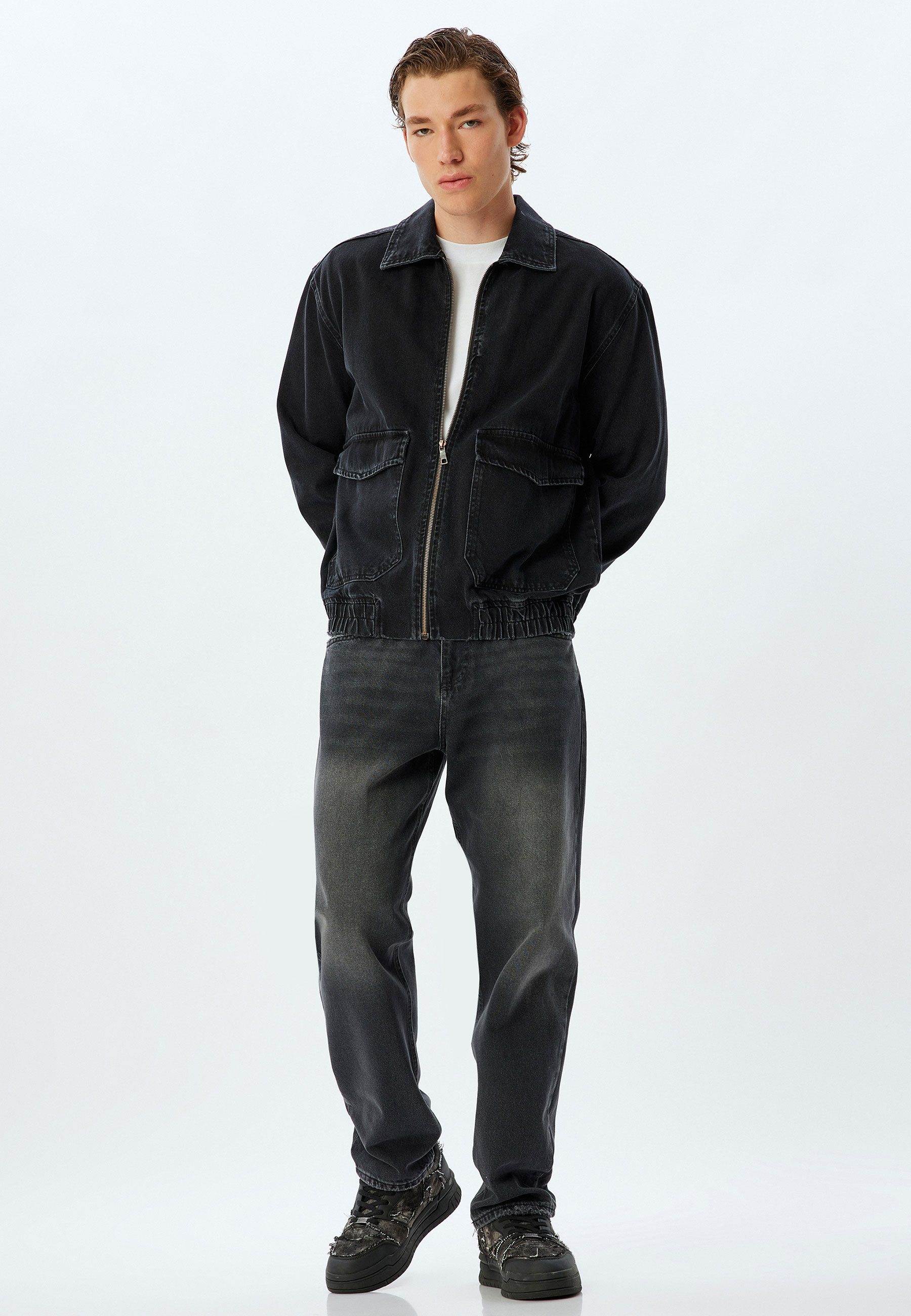 Straight-Jeans Normale Leibhöhe Vintage Straight Straight-Jeans