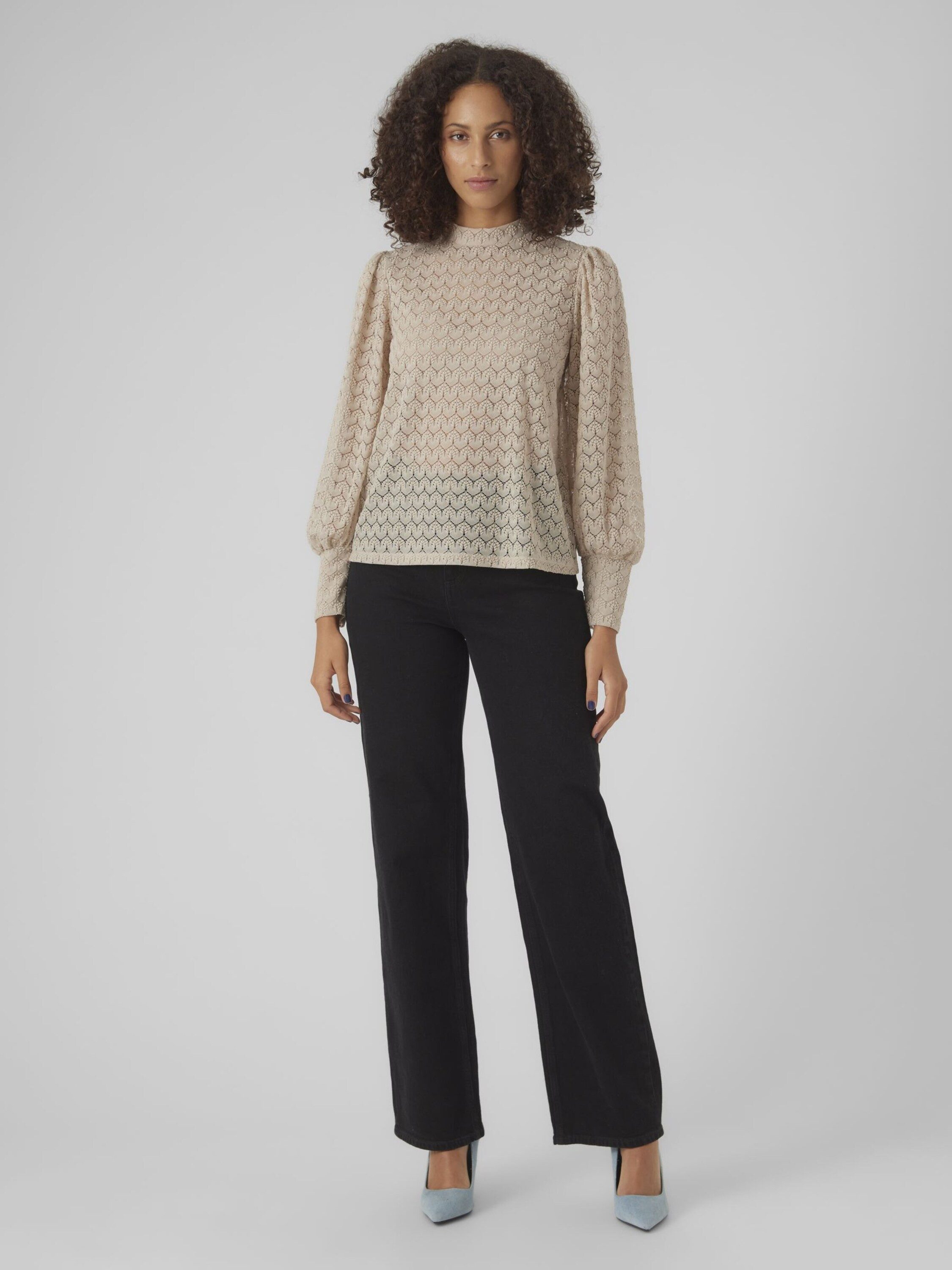 Vero Moda Langarmbluse Becca (1-tlg) Cut-Outs günstig online kaufen
