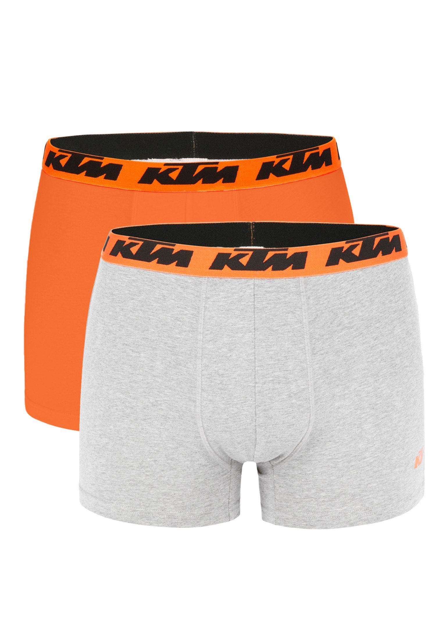 KTM Boxershorts Pack X2 Boxer Man Cotton (2-St) Light Grey / Orange2